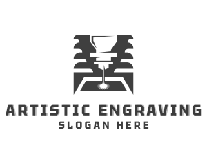 Metalwork Engraving Laser Repairman  logo design