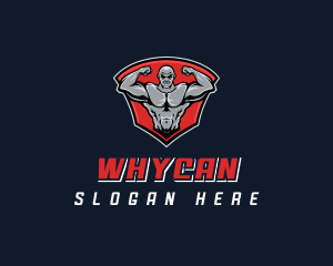 Gym Muscle Man Logo