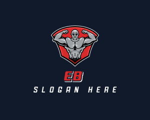 Bodybuilding - Gym Muscle Man logo design
