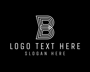 Track - Business Company Letter B logo design