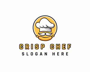 Baking Chef Mustache logo design