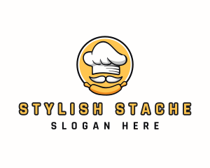 Mustache - Baking Chef Mustache logo design