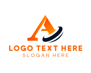 Letter A - Modern Swoosh Business logo design