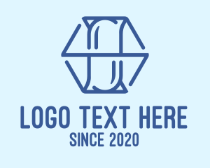 Hexagonal - Blue Hexagon Drugstore logo design