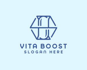 Vitamin - Hexagon Drug Pharmacy logo design