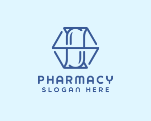 Hexagon Drug Pharmacy  logo design