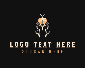 Soldier - Spartan Soldier Helmet logo design