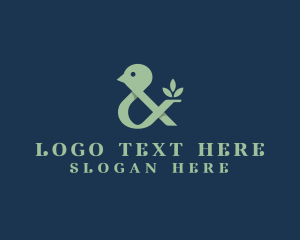 Business - Green Ampersand Bird logo design