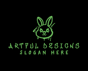 Graffiti Art Bunny logo design