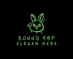 Graffiti Art Bunny logo design