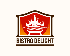 Flame Smoked Restaurant logo design