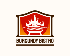 Flame Smoked Restaurant logo design