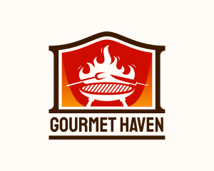 Flame Smoked Restaurant logo design