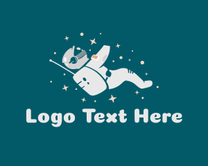 Astronomy - Space Stars Astronaut logo design