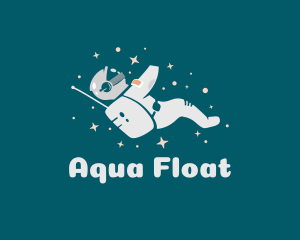Float - Space Stars Astronaut logo design