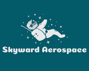 Aerospace - Space Stars Astronaut logo design