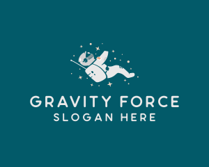 Gravity - Space Stars Astronaut logo design