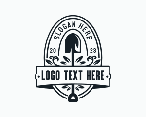 Garden Shovel Landscaping Logo