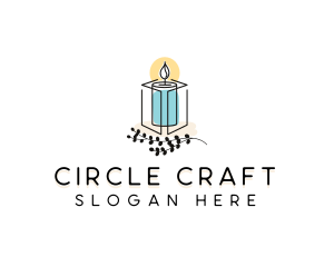 Handmade Decor Candle  logo design