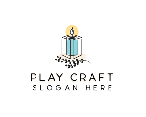 Handmade Decor Candle  logo design