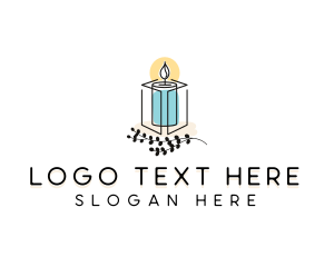 Scented Candle - Handmade Decor Candle logo design
