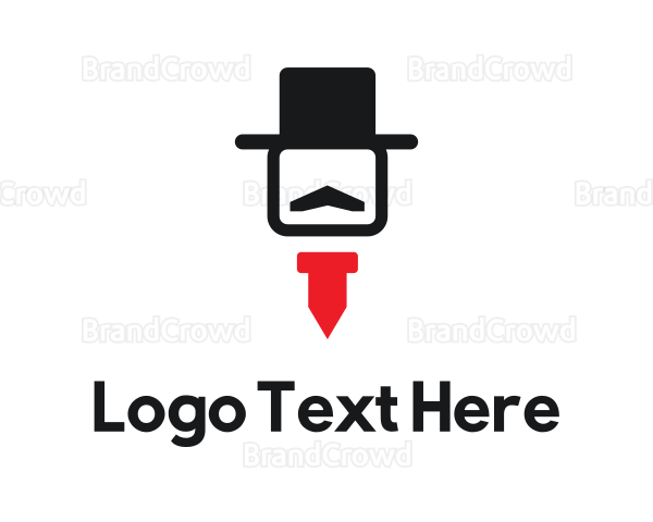 Gentleman Hat Tie Logo