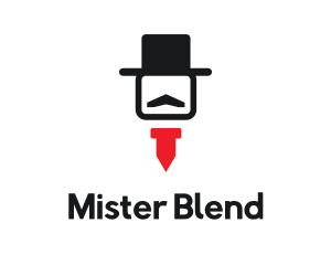 Mister - Gentleman Hat Tie logo design