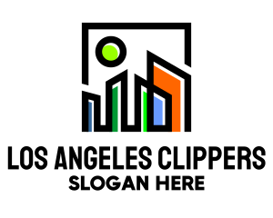 Geometric City Skyline Logo