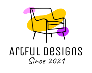 Couch Chair Furniture logo design