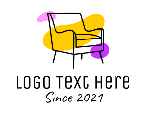 Couch Chair Furniture logo design