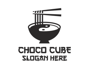 Shabu Shabu - Yin Yang Asian Noodles logo design