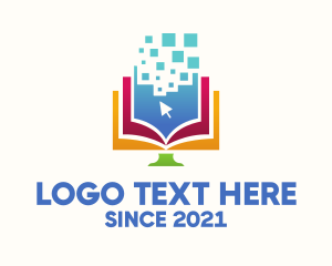 Multi Color - Digital Learning Book logo design