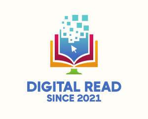 Digital Learning Book logo design