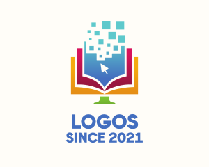 Colorful - Digital Learning Book logo design