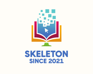 Studying - Digital Learning Book logo design