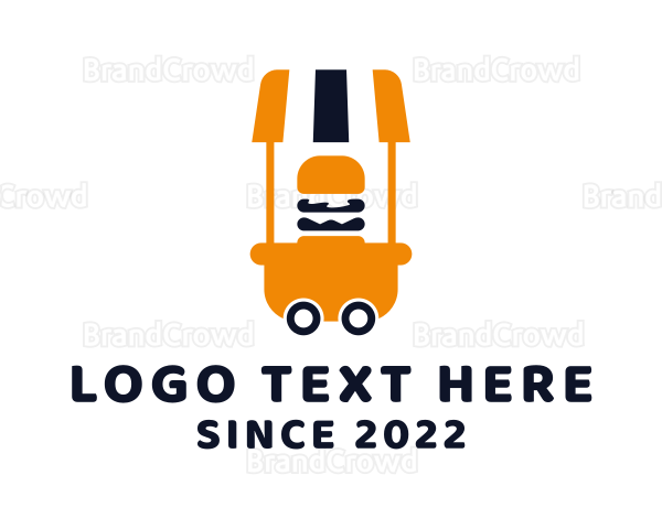 Burger Food Cart Logo