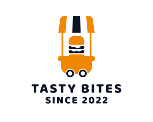 Cafeteria - Burger Food Cart logo design