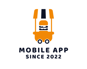 Snack - Burger Food Cart logo design