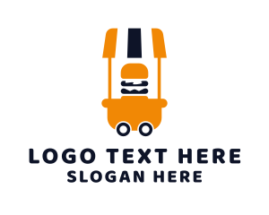 Burger Food Cart Logo