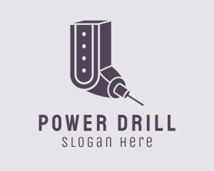 Drill - Industrial CNC Drill logo design