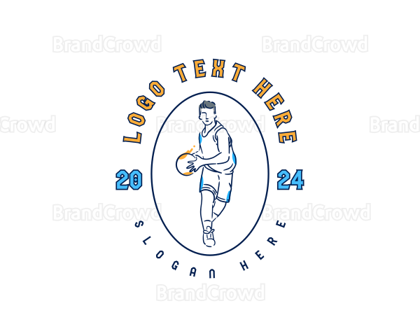 Basketball Athlete Training Logo