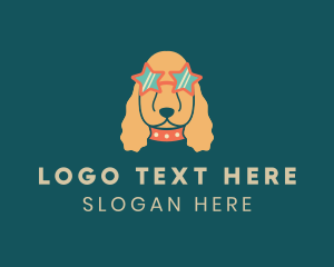 Hound - Star Sunglasses Dog logo design