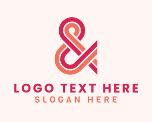 Lettering - Modern Ampersand Type logo design
