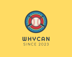Baseball Bat - Baseball Team Crest logo design