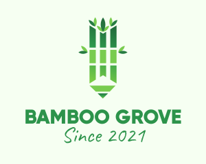 Bamboo - Organic Bamboo Pencil logo design