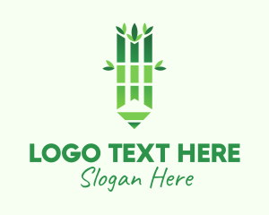 Organic Bamboo Pencil Logo