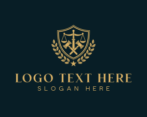 Law - Shield Legal Prosecutor logo design