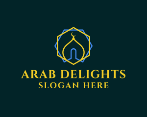 Arab - Minimalist Arabic Mosque logo design