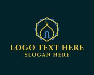 Minimalist Arabic Mosque  Logo