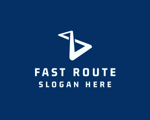 Route - Technology Infinity Hourglass logo design